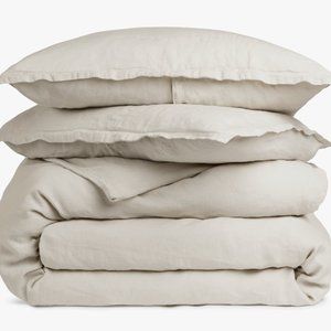 Parachute 100% Linen Duvet Cover - Queen in "Bone" color